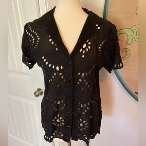 Johnny Was Marietta Cooper button up top